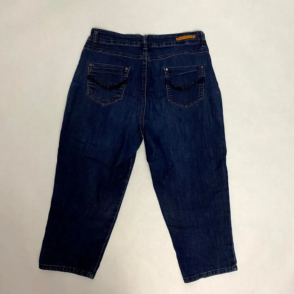 Simon Chang Denim Jeans Size 6 - Picture 3 of 4